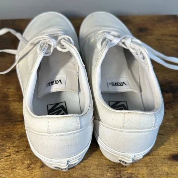 Vans White Platform Sneakers - Picture 4 of 12